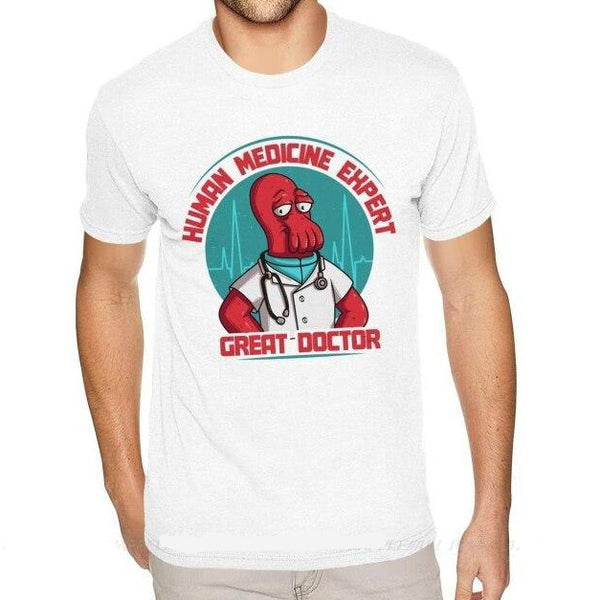 T-shirt Dottor Zoidberg Futurama - Human Medicine - Great Doctor - Vitafacile shop
