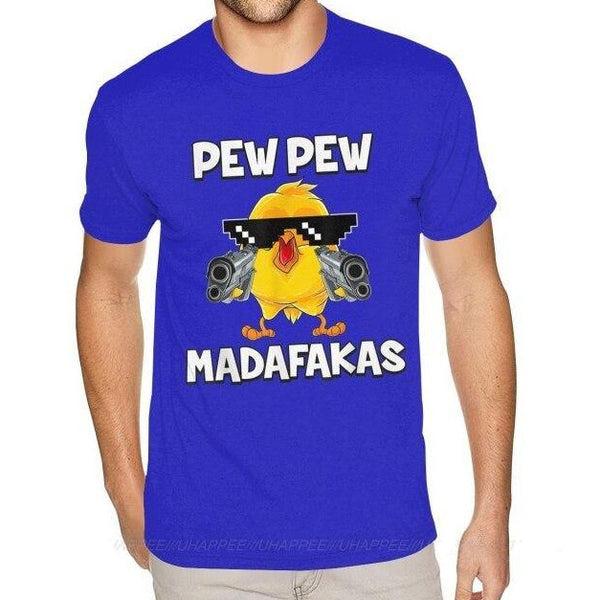 T-shirt Pew Pew Madafakas Chicken - Vitafacile shop