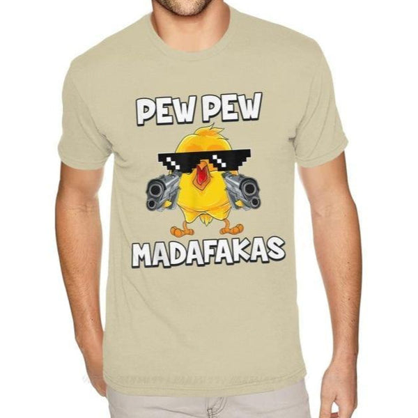 T-shirt Pew Pew Madafakas Chicken - Vitafacile shop