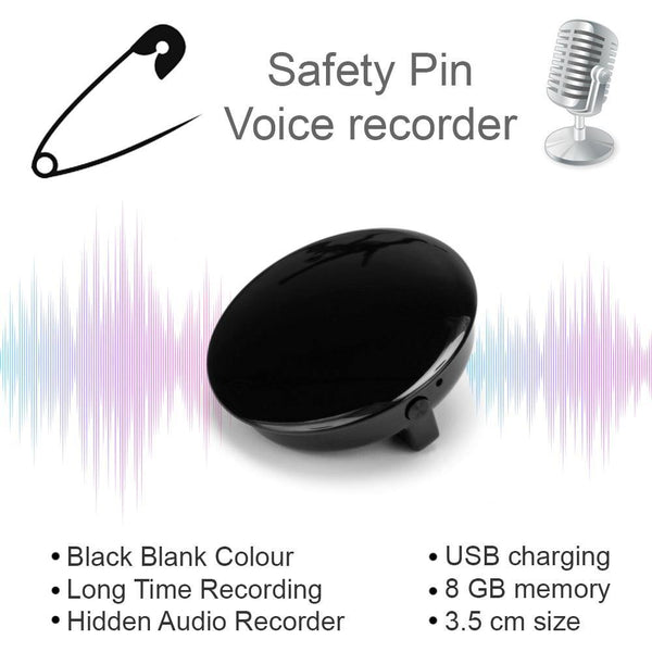 Spilla mini registratore vocale invisibile - Vitafacile shop