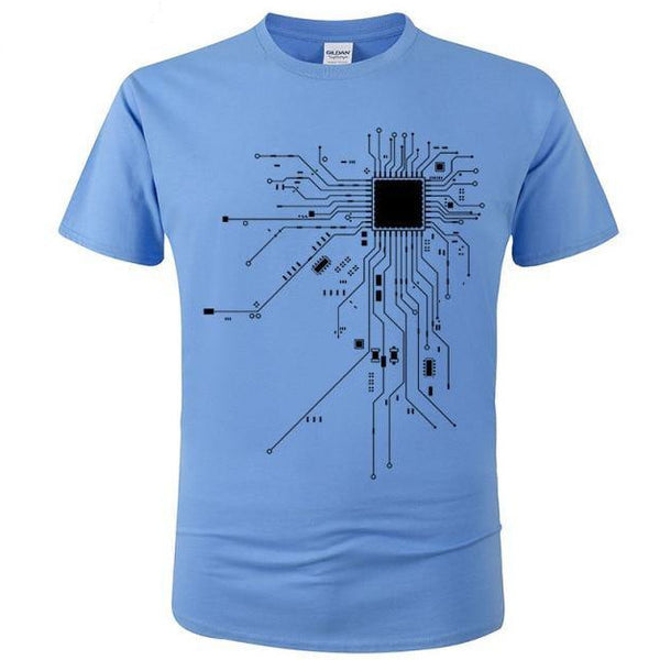 T-shirt maglietta - CPU Processore Circuit Diagram - Vitafacile shop