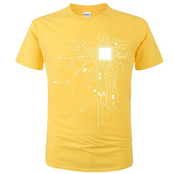 T-shirt maglietta - CPU Processore Circuit Diagram - Vitafacile shop