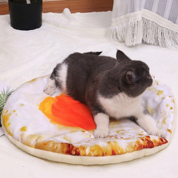 Set materassino e copertina per animali a forma di cibo