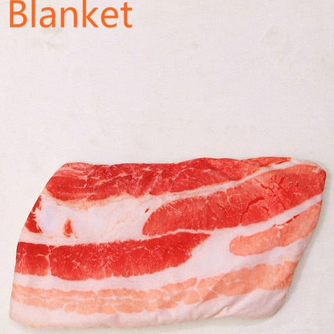 Set materassino e copertina per animali a forma di cibo