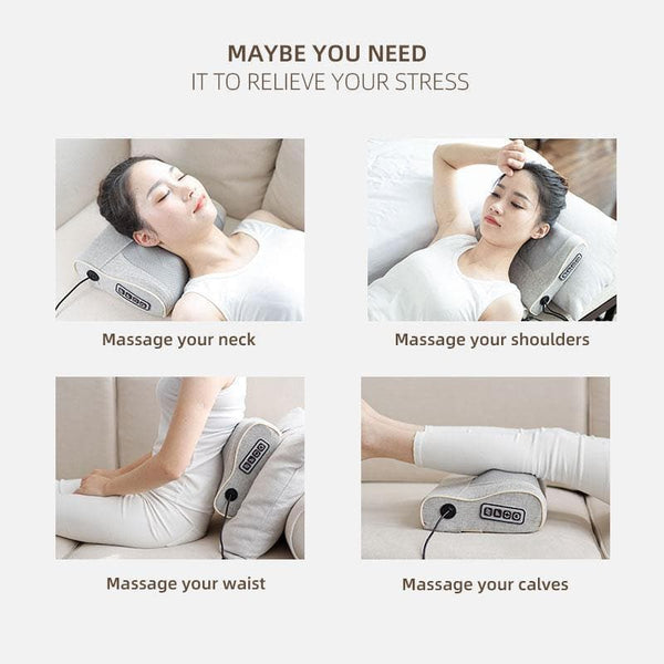 Cuscino massaggiatore collo, spalle e cervicale - Vitafacile shop