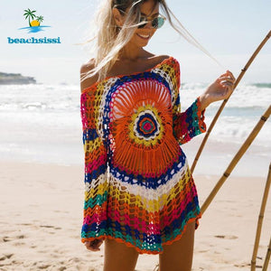 Vestito copricostume colorato spiaggia donna - Vitafacile shop
