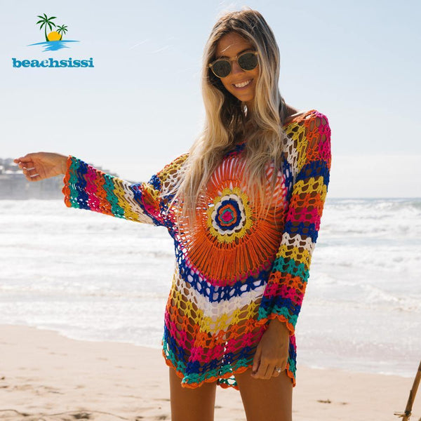Vestito copricostume colorato spiaggia donna - Vitafacile shop