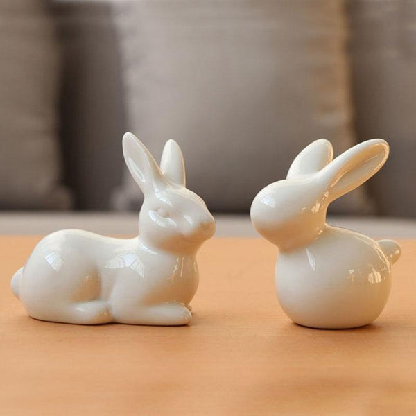 Oggetti per la casa particolari coppia di coniglietti - Vitafacile shop