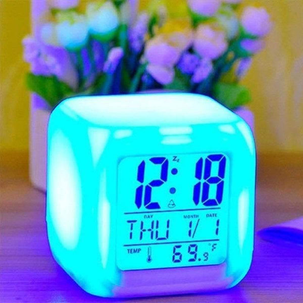 Sveglia Glowing LED con cambiamento di colore - Vitafacile shop