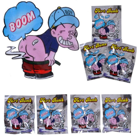 10Pcs/Set Funny Fart Bomb Bags Aroma Bombs Smelly Stink Bomb Novelty Gag Toys Practical Jokes Fool Toy Gag Funny Joke Tricky Toy - Vitafacile shop