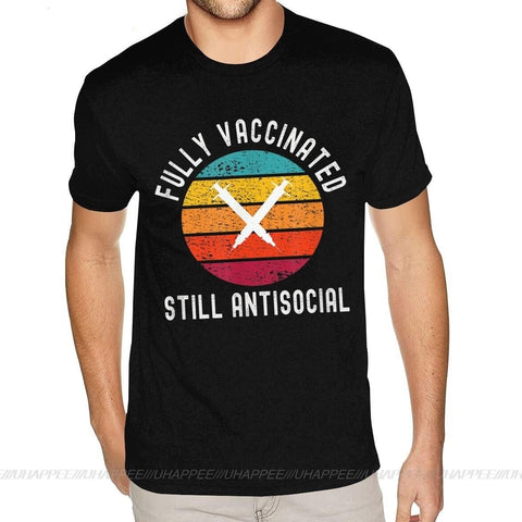 T-shirt Fully Vaccinated Still Antisocial - Vitafacile shop