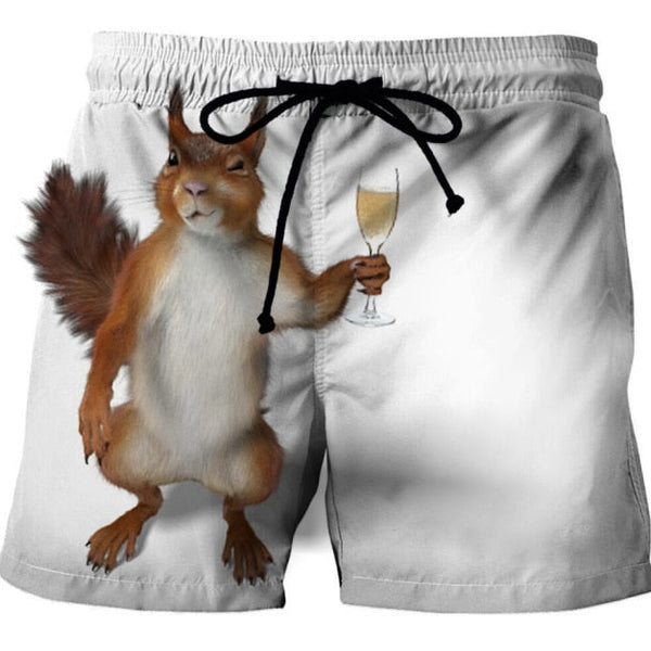 Pantaloncini da surf -motivi animali Willy lo scoiattolo