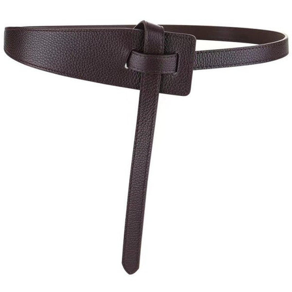 Cintura minimalista donna in cuoio stile corsetto senza fibbia