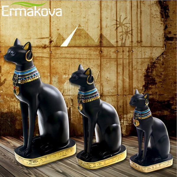Ornamento decorativo gatto egiziano Bestet