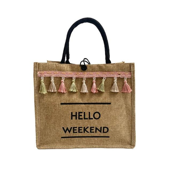 Borsa donna Shopper Hello Weekend - Vitafacile shop