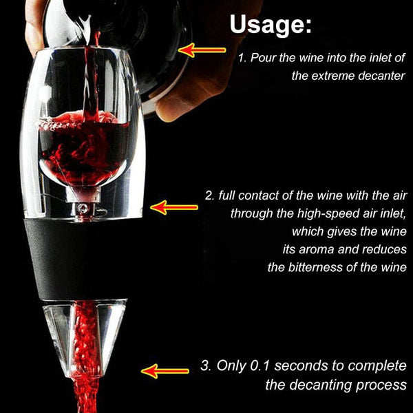 Decanter aeratore per vino