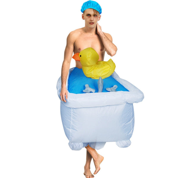 Costume a forma di vasca da bagno gonfiabile