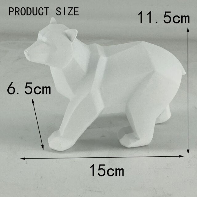 Statuetta a forma di orso bianco