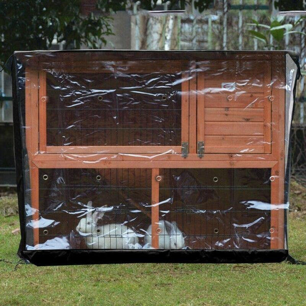 Copertura trasparente per casetta conigli contro la pioggia ed il vento - Vitafacile shop