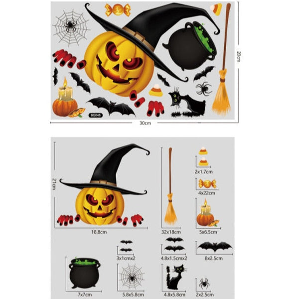 Set di adesivi con stampe insanguinate di Halloween