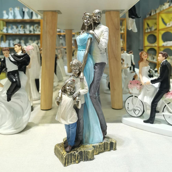 Oggetti per la casa particolari statuetta famiglia felice - Vitafacile shop