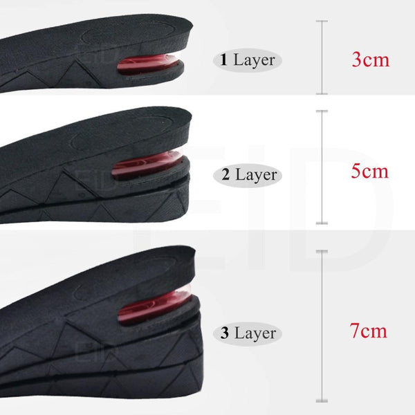 Rialzi interni soletta alzatacco ortopedica per scarpe per sembrare più alti di 3-9 cm - Vitafacile shop