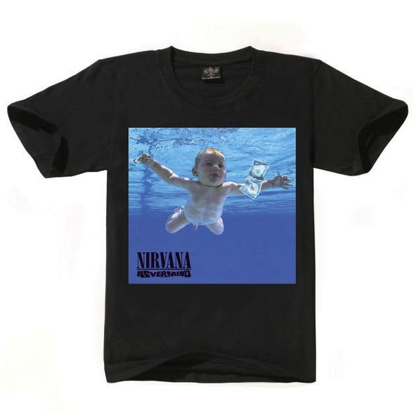 T-shirt maglietta - musica - Nirvana Rock band - Vitafacile shop