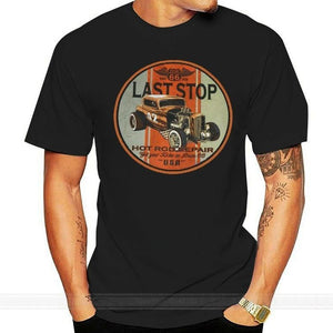 T-shirt maglietta - Moto , Racer Camiseta T Shirt , Llast Parada , Route66 , Historic Route 66 , Tallas : Tshirt Loose Tops - Vitafacile shop