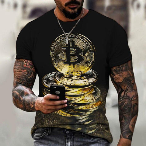 T-shirt maglietta -Bitcoin - Vitafacile shop