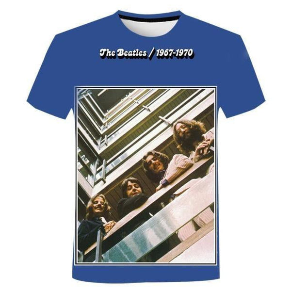 T-shirt maglietta - musica - The Beatles greates hits cotone - Vitafacile shop
