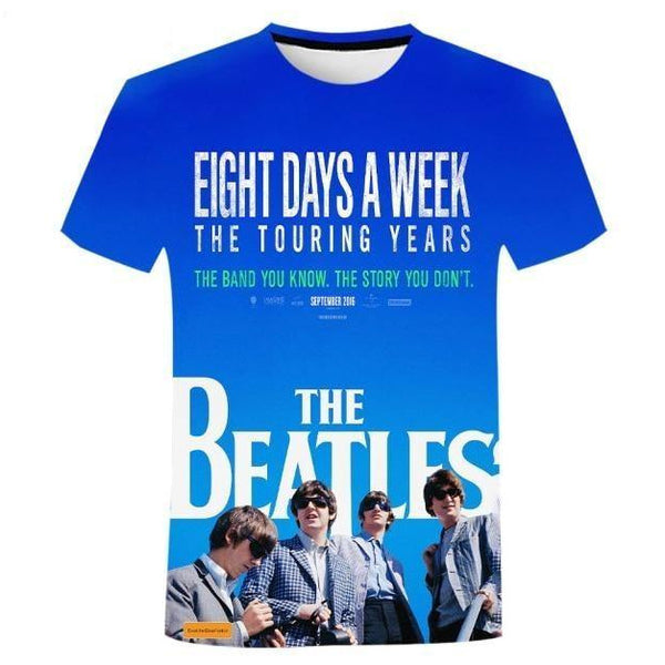 T-shirt maglietta - musica - The Beatles greates hits cotone - Vitafacile shop