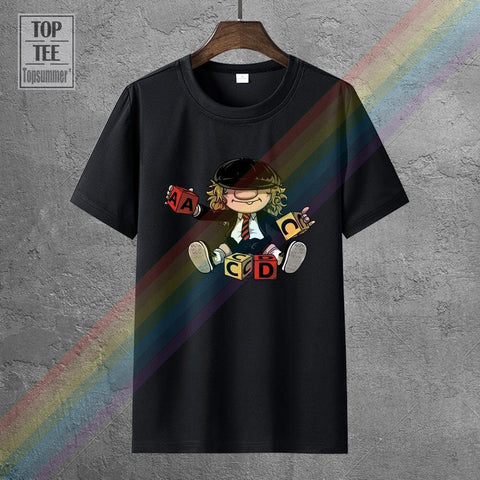 T-shirt maglietta - musica - AC DC Angus Young cotone - Vitafacile shop