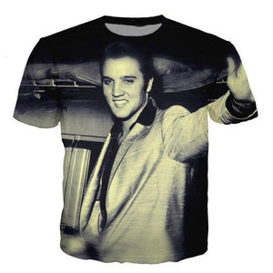 T-shirt maglietta - musica - Elvis Presley Memphis Cotone - Vitafacile shop