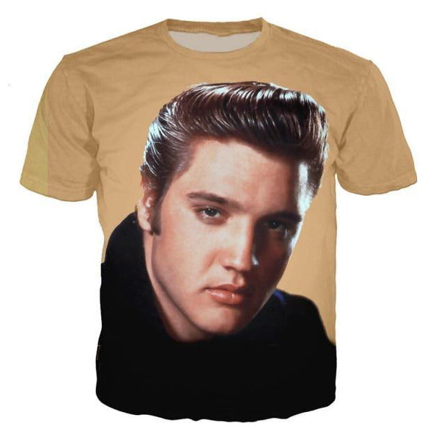 T-shirt maglietta - musica - Elvis Presley il re del rock Cotone - Vitafacile shop