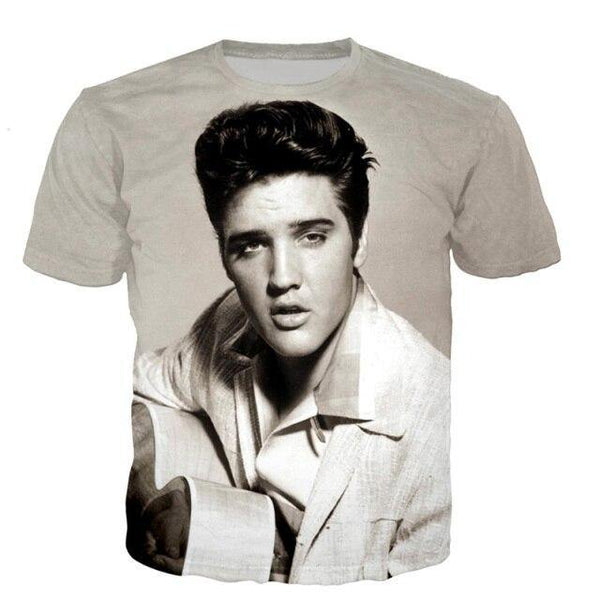 T-shirt maglietta - musica - Elvis Presley - Elvis the pelvis Cotone - Vitafacile shop