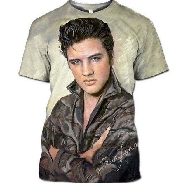 T-shirt maglietta - musica - Elvis Presley 50s Cotone - Vitafacile shop