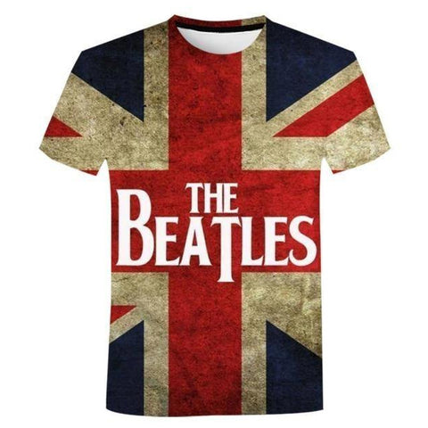 T-shirt maglietta - musica - Beatles Regno Unito cotone - Vitafacile shop