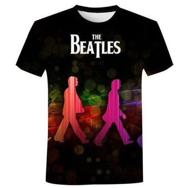 T-shirt maglietta - musica - Beatles Abbey Road Psicheledelica cotone - Vitafacile shop