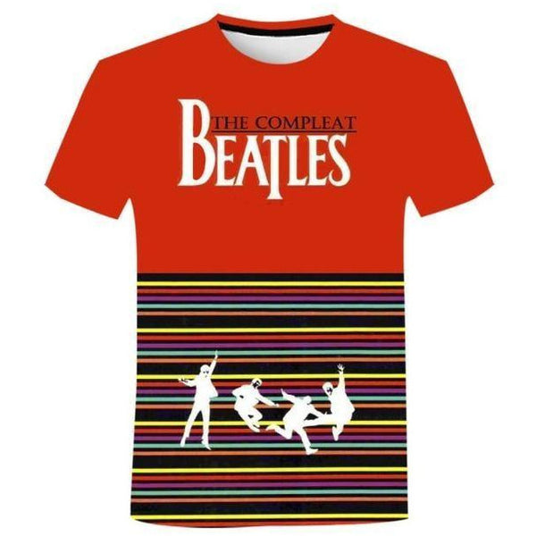 T-shirt maglietta - musica - Beatles 4 amici cotone - Vitafacile shop
