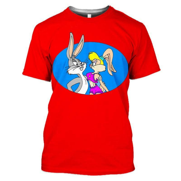 T-shirt maglietta - Hot - Bugs Bunny e Lola Bunny - Vitafacile shop