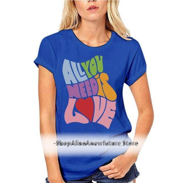 T-shirt maglietta - Hippie - All you need is love - Vitafacile shop