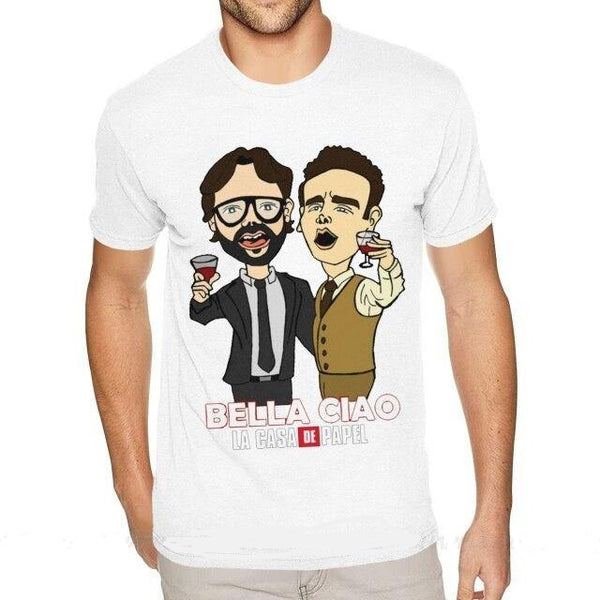 T-shirt maglietta - Bella Ciao La Casa di Carta Cartoon - Vitafacile shop