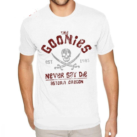 T-shirt maglietta - Film - Anni 80 - Goonies - Never Say Die - Vitafacile shop