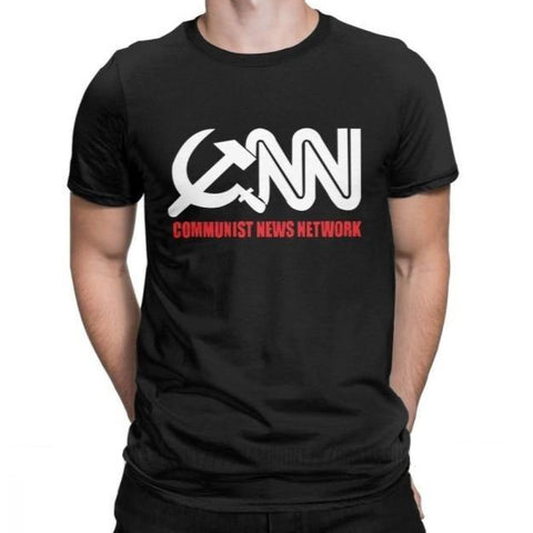 T-shirt maglietta divertente - Comunismo -  CNN Communist News Network - Vitafacile shop