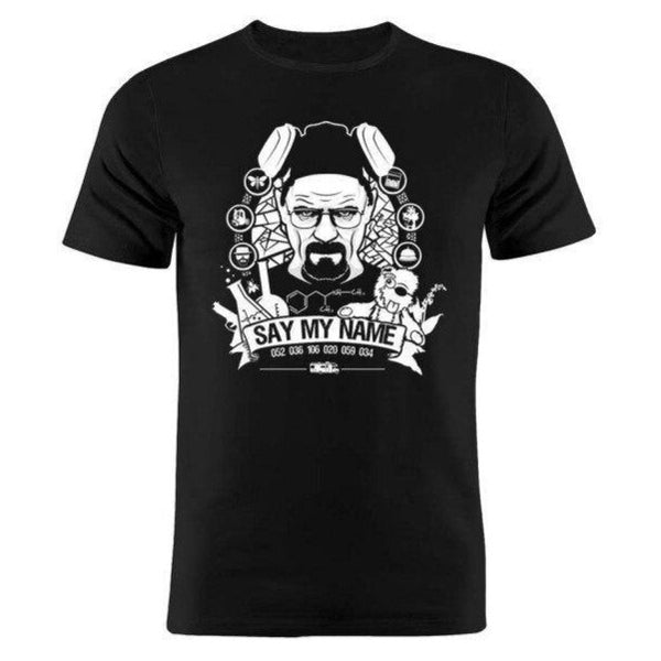 T-shirt maglietta - Breaking Bad - Walt White - Say My Name "Di il mio nome" - Vitafacile shop
