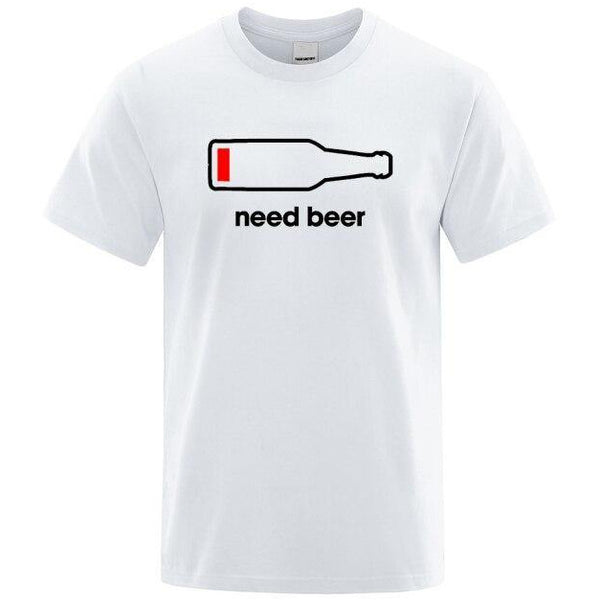 T-shirt maglietta divertente - Ho bisogno di birra - Vitafacile shop