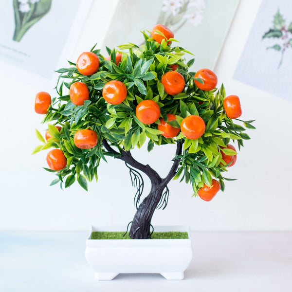 Piantina artificiale “bonsai albero da frutto”