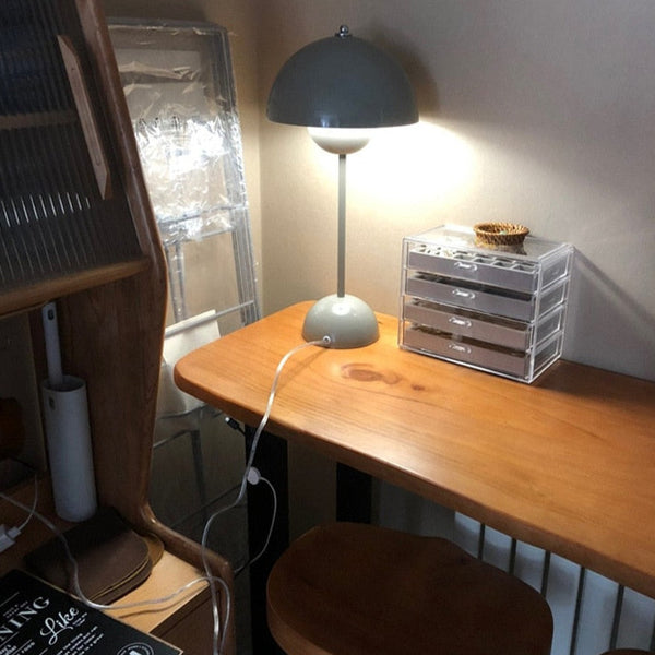 Lampada portatile da tavolo a forma di fungo “stile Nord Europa”