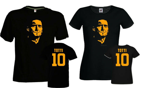 T-shirt maglietta - Calcio Totti 10 cotone - Vitafacile shop