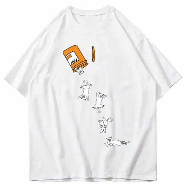 T-shirt maglietta - Hip Hop - Oversize Gattini - Vitafacile shop